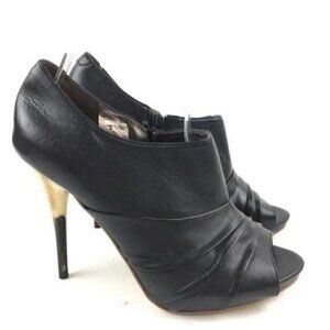 New Carlos Ankle Boots Size 6 Peep Toe Zip Booties